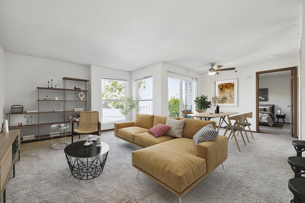 Modern Living Room at Eden Commons, Minnesota, 55344