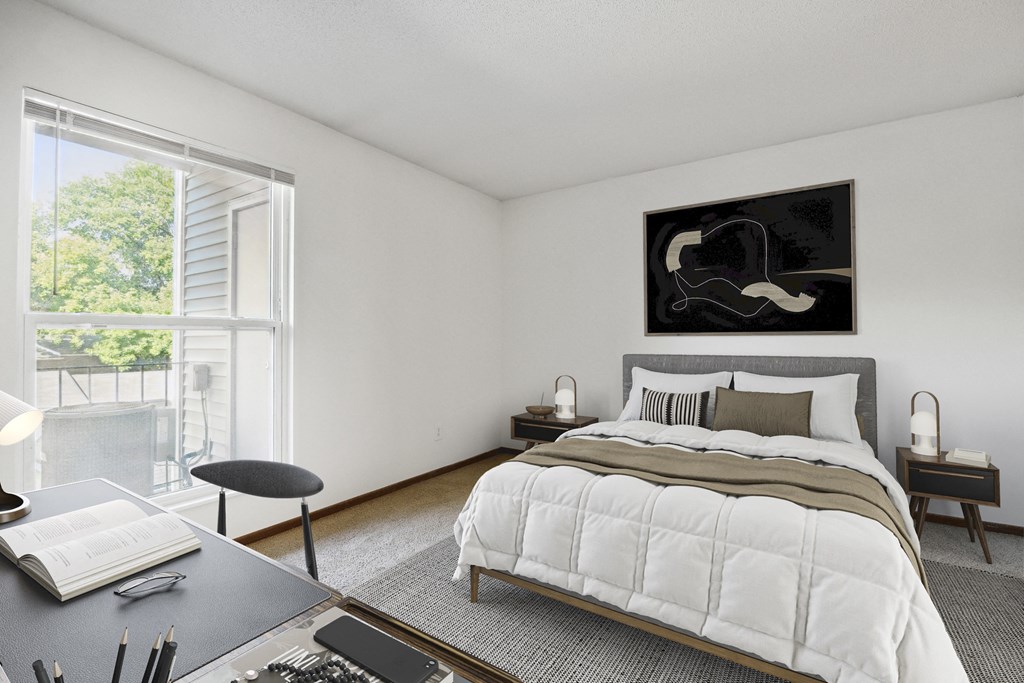 Bedroom at Eden Commons, Eden Prairie, MN
