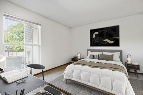 Bedroom at Eden Commons, Eden Prairie, MN