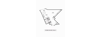 Efficiency Studio Floor Plan at Pebblebrook Court Apartments in Bloomington, Minnesota