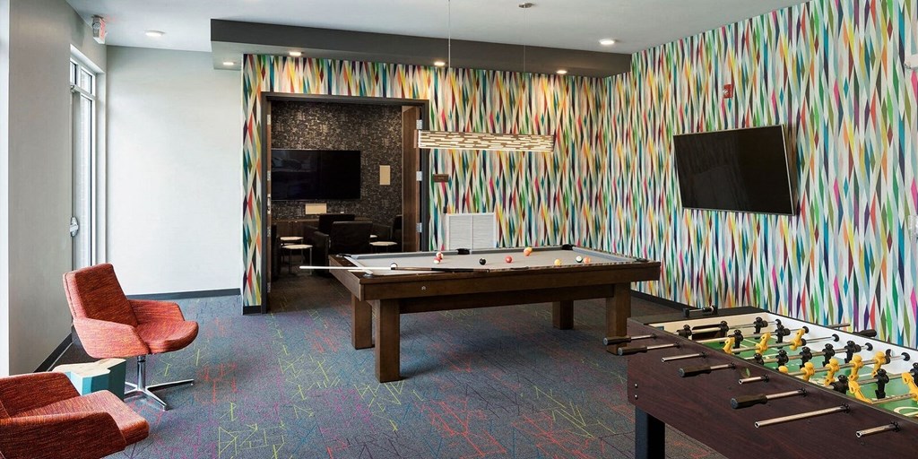 View of Pool Table at Era on Excelsior, St. Louis Park, MN, 55426