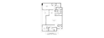 Juniper Floor Plan One Bedroom + Office + 2 Bathrooms at Evans Meadows, Elk River, MN