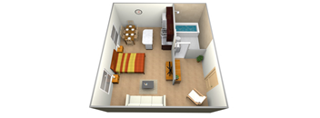 Garden Grove Aspen Studio Floor Plan