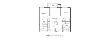 The Gables at Park Pointe Apartments in St. Louis Park, MN 2 Bedroom 2 Bath