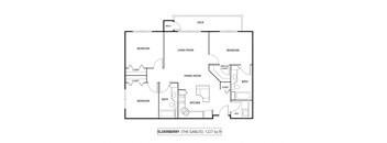 The Gables at Park Pointe Apartments in St. Louis Park, MN 3 Bedroom 2 Bath