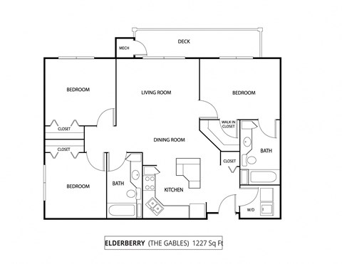 The Gables at Park Pointe Apartments in St. Louis Park, MN 3 Bedroom 2 Bath