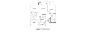 The Gables at Park Pointe Apartments in St. Louis Park, MN 3 Bedroom 2 Bath