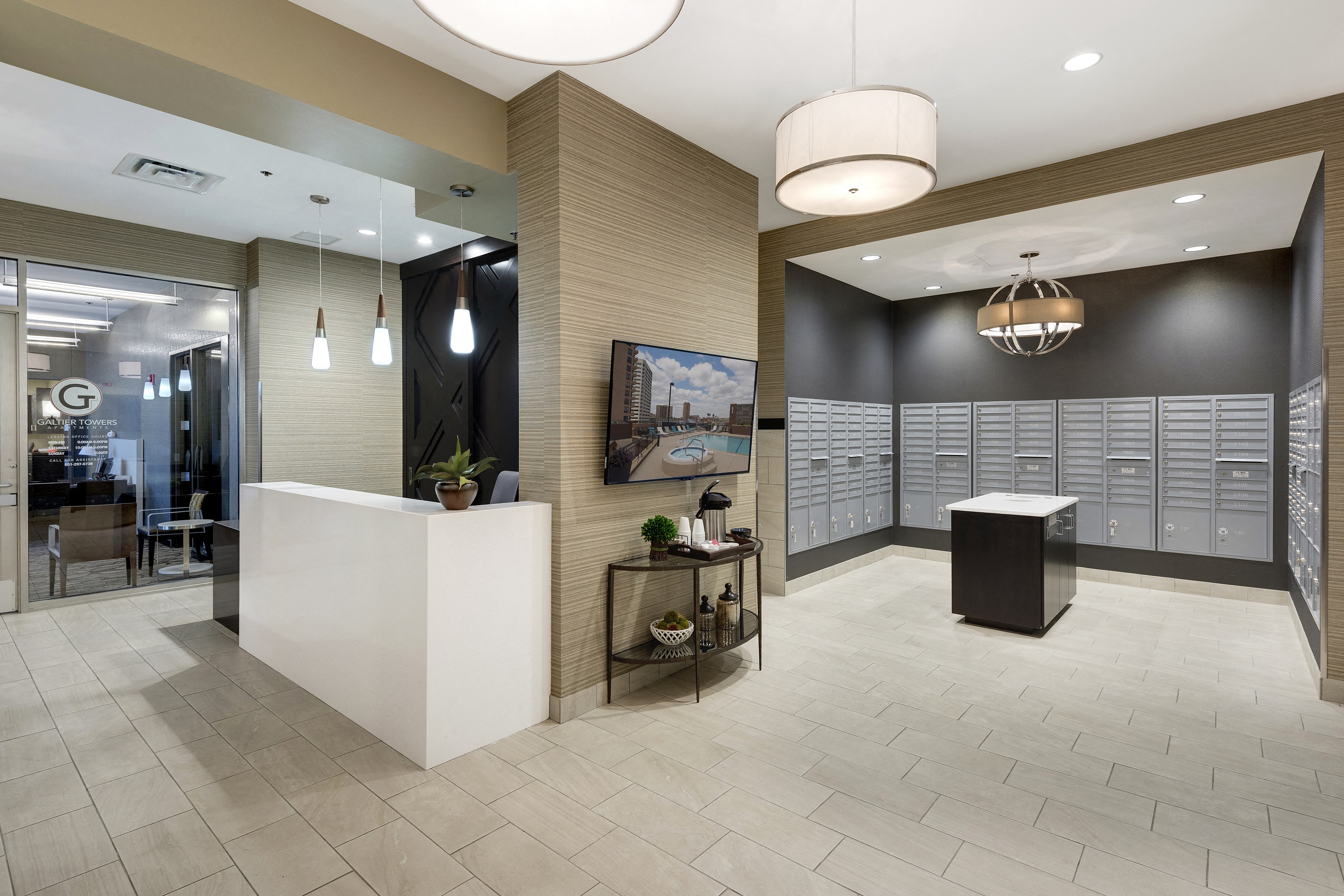 Galtier Towers Lobby at Galtier Towers Apartments, St. Paul