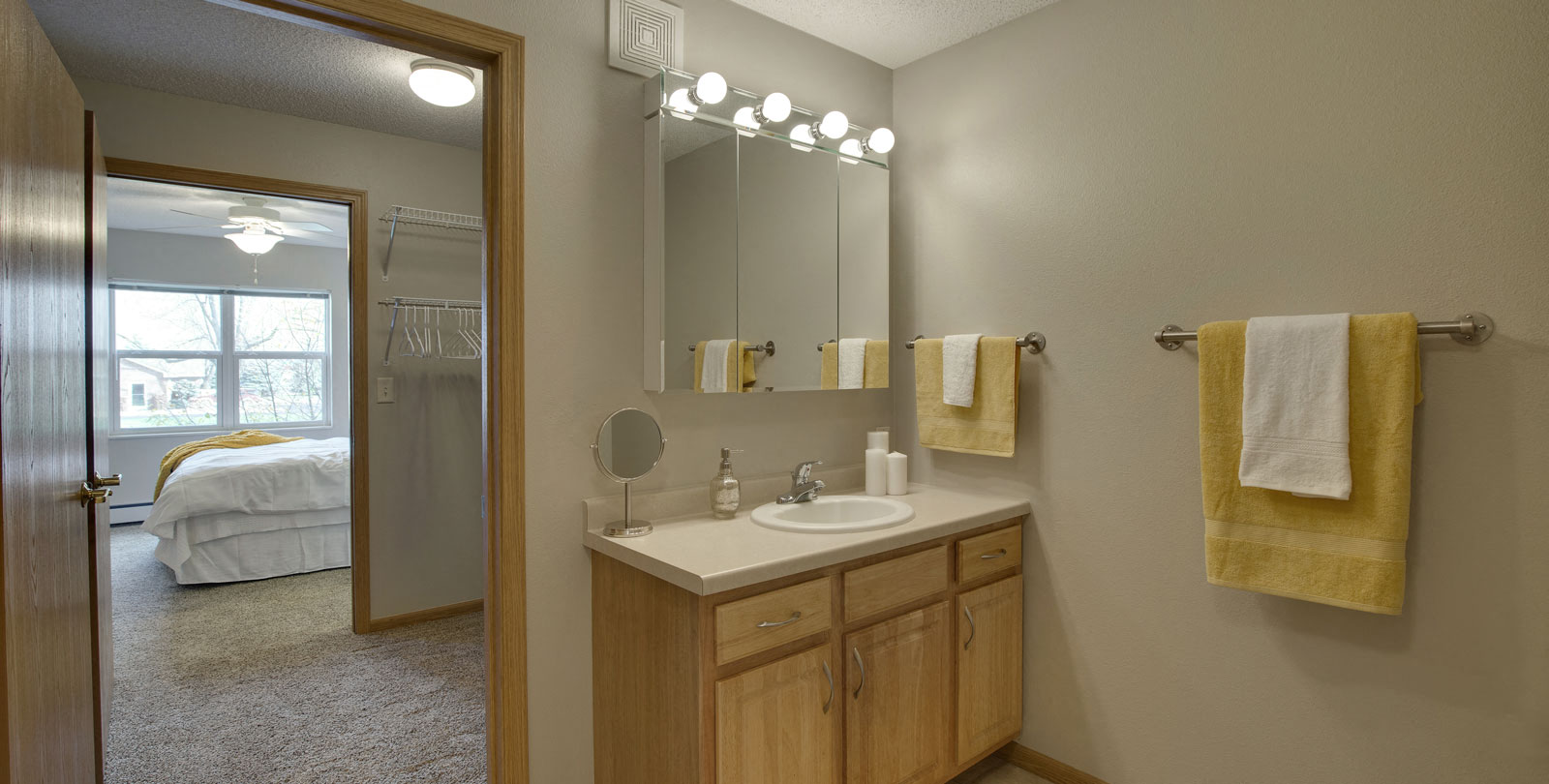 Heritage Place Apartments 55+ Community in Rogers, MN Bathroom