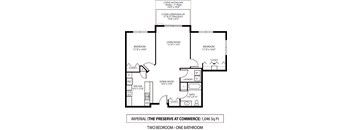 The Preserve at Commerce Apartments in Rogers, MN 2 Bedroom 1 Bath