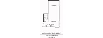 Galtier Towers Apartments in Lowertown, St. Paul, MN Studio Apartment