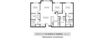 The Preserve at Commerce Apartments in Rogers, MN 3 Bedroom 2 Bath