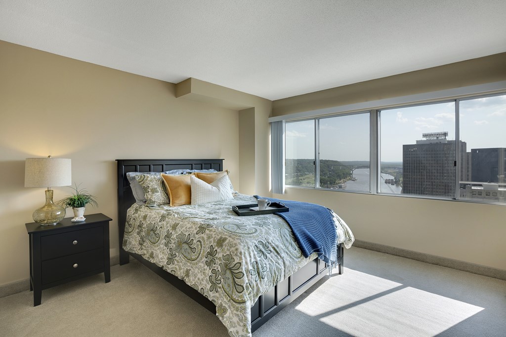Bedroom at Kellogg Square, St. Paul, MN, 55101