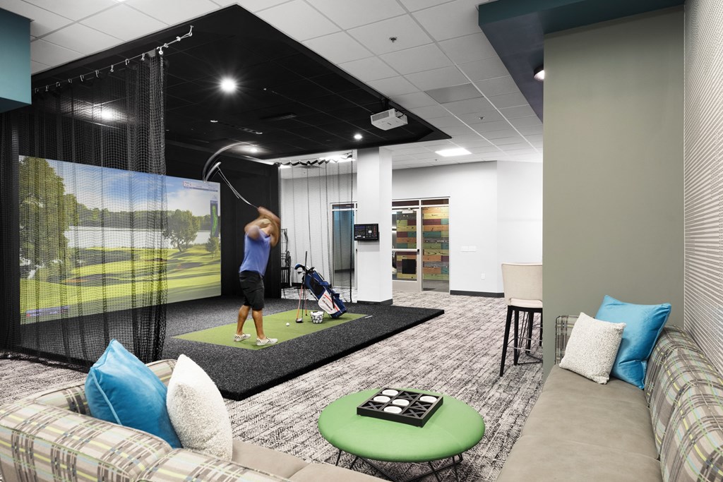 Golf Simulator at Kellogg Square, Minnesota, 55101