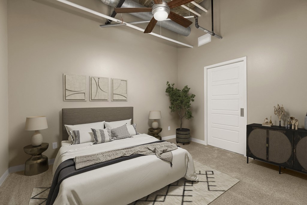 Bedroom at Kellogg Square, St. Paul