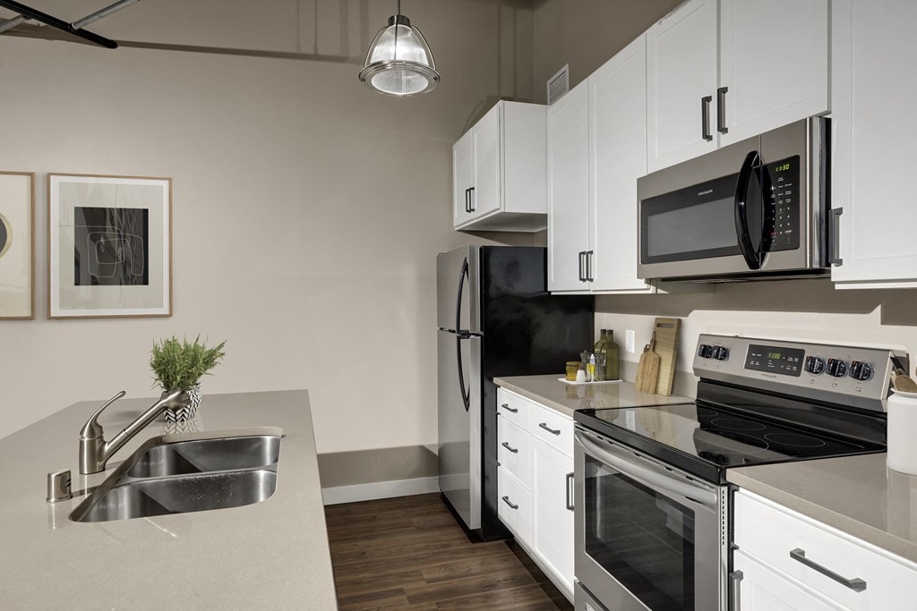 Fully Furnished Kitchen  at Kellogg Square, St. Paul, Minnesota