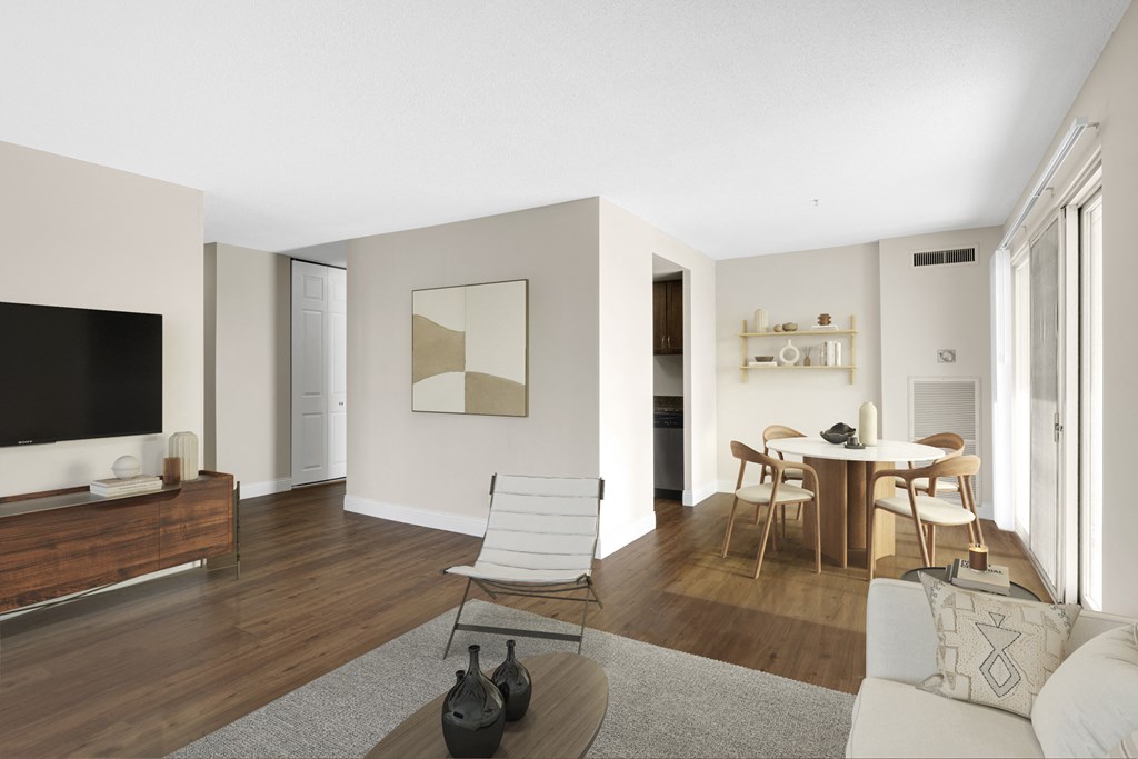 Spacious Living Area at Kellogg Square, St. Paul, MN, 55101