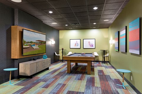 Billiards Room at Kellogg Square, St. Paul, 55101