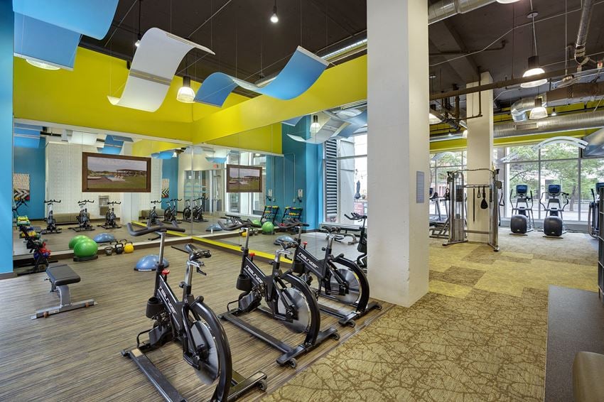 Kellogg Square Apartments in St. Paul, MN Deluxe Fitness Center - Photo Gallery 1