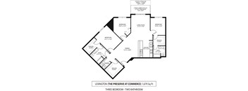 The Preserve at Commerce Apartments in Rogers, MN 3 Bedroom 2 Bath