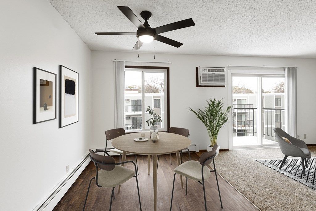 Dining Room and Private Deck at Lou Park, St. Louis Park, 55426