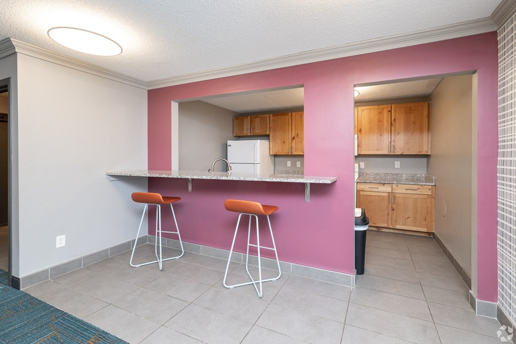 Club room kitchen at Lou Park, St. Louis Park, Minnesota