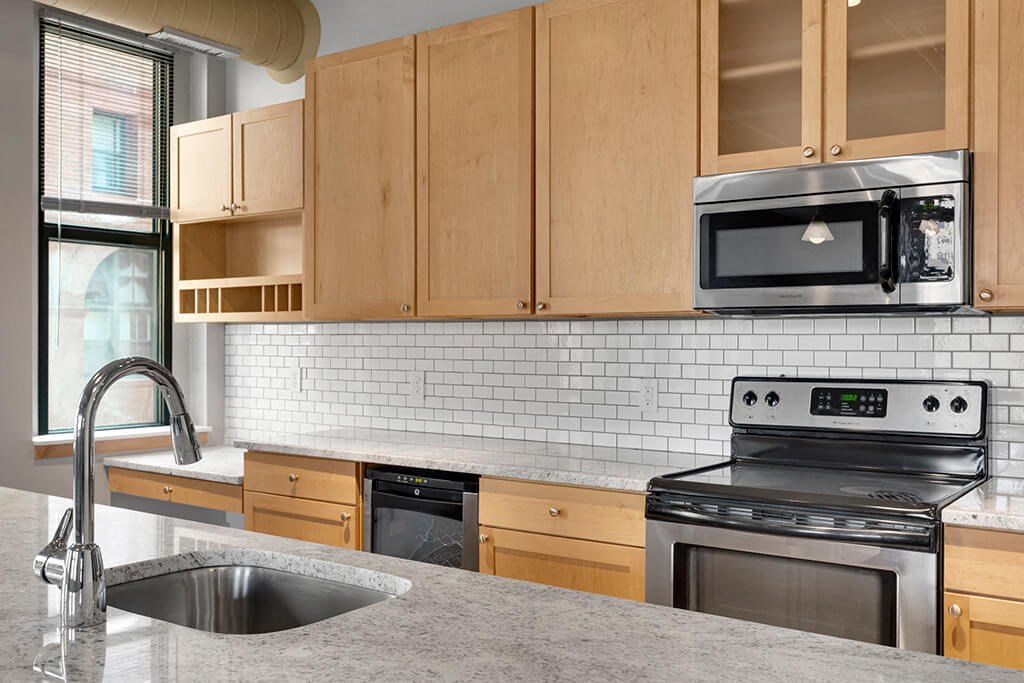 Updated 2 Bedroom Kitchen at Lowertown Lofts, St. Paul, 55101
