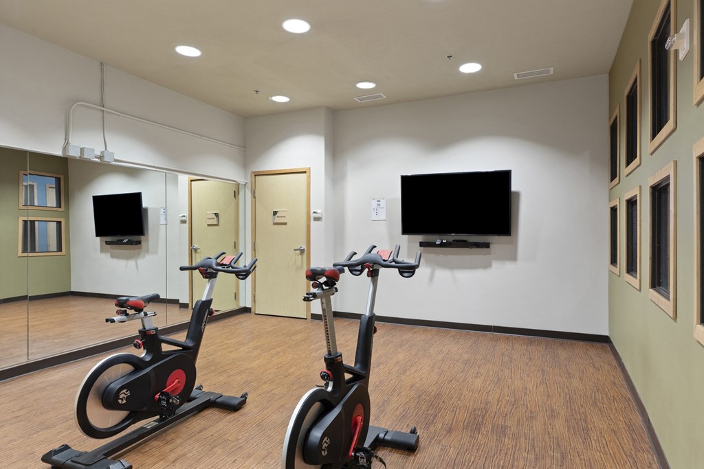 Cycle and Yoga Room at Lowertown Lofts, Minnesota