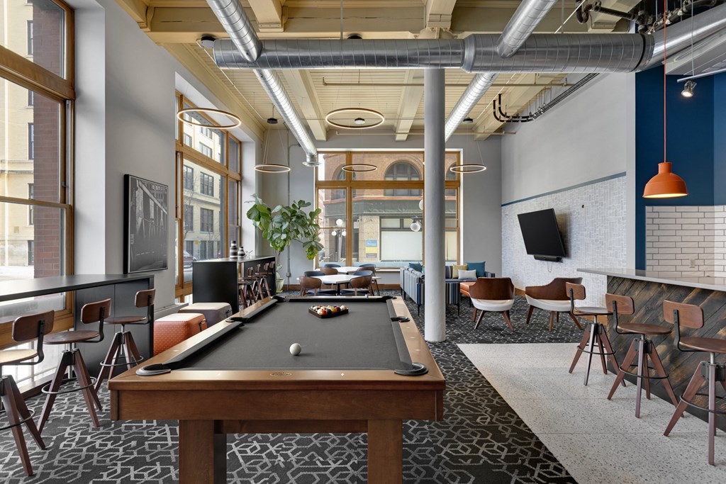 Billiards at Lowertown Lofts, St. Paul, MN