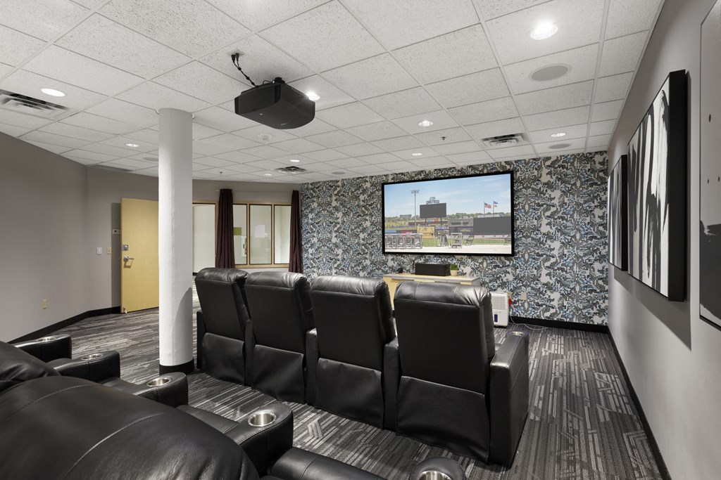 Living room at Lowertown Lofts, St. Paul, 55101