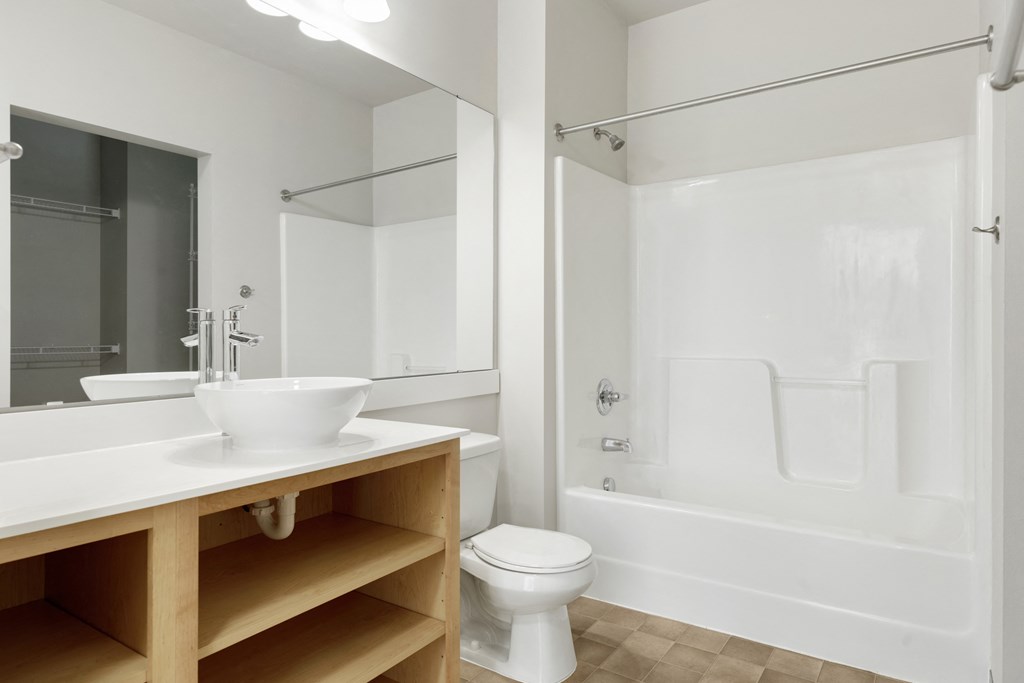 Large Studio Bathroom at Lowertown Lofts, Minnesota, 55101