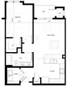 Gabella at Parkside Belmont Floor Plan Gabella at Parkside Apartments in Apple Valley, MN One Bedroom One Bath Floor Plan