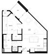 Gabella at Parkside Cobblestone Floor Plan Gabella at Parkside Apartments in Apple Valley, MN One Bedroom One Bath Floor Plan