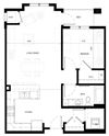 Gabella at Parkside Delaney Floor Plan Gabella at Parkside Apartments in Apple Valley, MN One Bedroom One Bath Floor Plan
