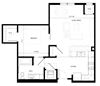 Gabella at Parkside Duchess Floor Plan Gabella at Parkside Apartments in Apple Valley, MN One Bedroom One Bath Floor Plan