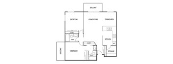 Valley Pond Apartments in Apple Valley, MN 2 Bedroom 2 Bath