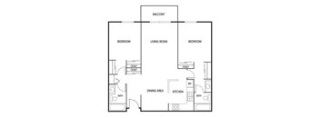 Valley Pond Apartments in Apple Valley, MN 2 Bedroom 2 Bath