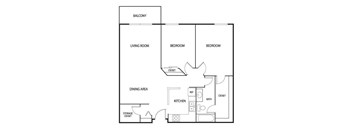 Valley Pond Apartments in Apple Valley, MN 2 Bedroom 2 Bath