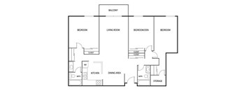 Valley Pond Apartments in Apple Valley, MN 3 Bedroom 2 Bath