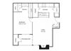 Birch 2 Floorplan Eden Commons Apartments in Eden Prairie, MN 1 Bedroom 1 Bath