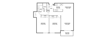 The Edina Towers Apartments in Edina, MN 2 Bedroom 1 Bath