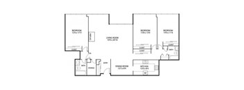 The Edina Towers Apartments in Edina, MN 3 Bedroom 2 Bath Penthouse