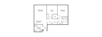 The Edina Towers Apartments in Edina, MN 1 Bedroom 1 Bath Plus Den