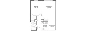 The Edina Towers Apartments in Edina, MN 1 Bedroom 1 Bath