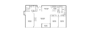 The Edina Towers Apartments in Edina, MN 3 Bedroom 2 Bath Penthouse