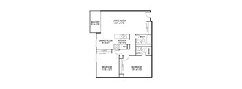 The Edina Towers Apartments in Edina, MN 2 Bedroom 2 Bath