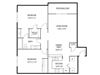 Mallard Creek Wells Basset Plan Mallard Creek Apartments in Golden Valley, MN 2 Bedroom 1.25 Bathroom