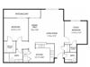 Mallard Creek Minnehaha Floor Plan Mallard Creek Apartments in Golden Valley, MN 2 Bedroom 1.5 Bath