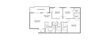 Mallard Ridge Apartments in Maple Grove, MN 3 Bedroom 2 Bathroom 