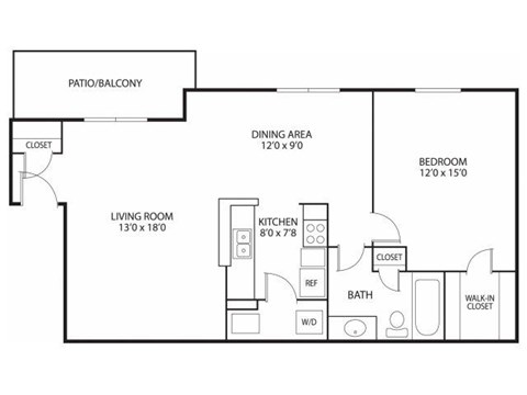 Mallard Ridge Apartments in Maple Grove, MN 1 Bedroom 1 Bathroom